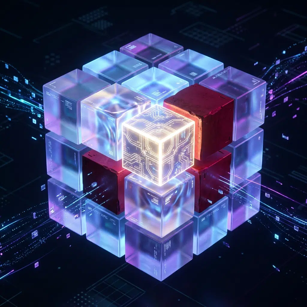 Visualization of a transaction sandwiched between two attacker transactions in a block